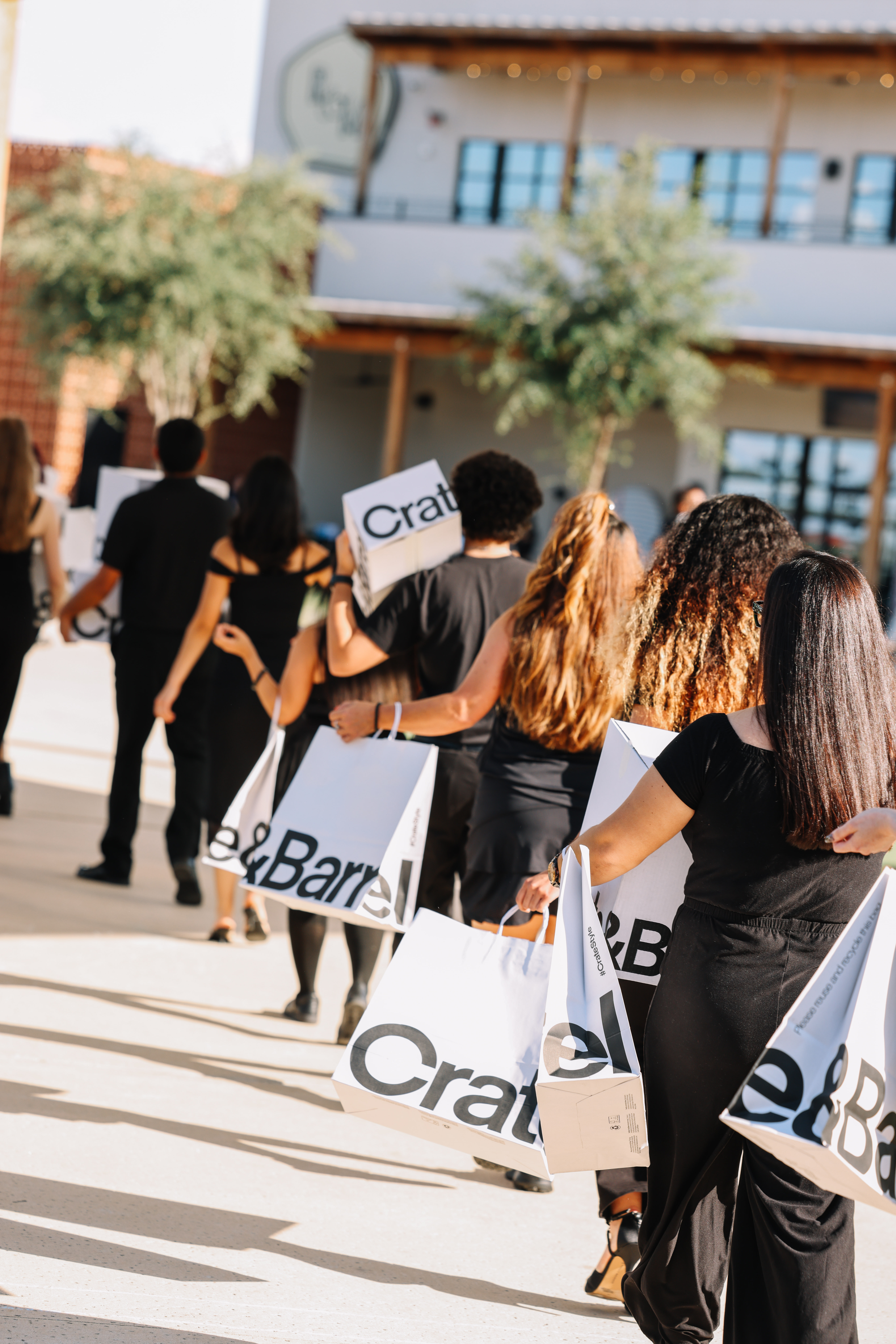 CE Group on-site for the Crate & Barrel San Antonio brand activation.