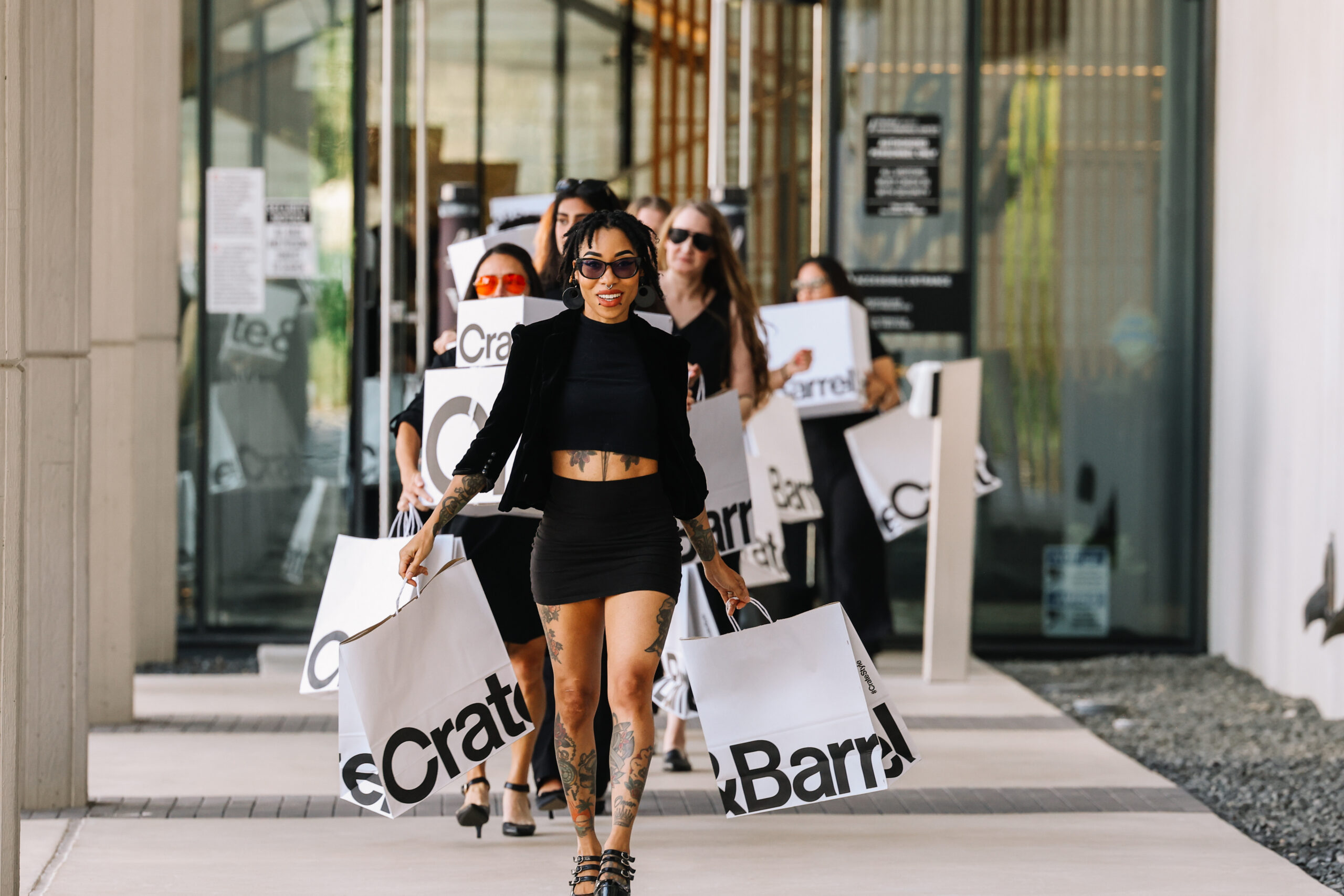 CE Group team supporting the Crate & Barrel San Antonio store opening and brand activation at La Cantera.